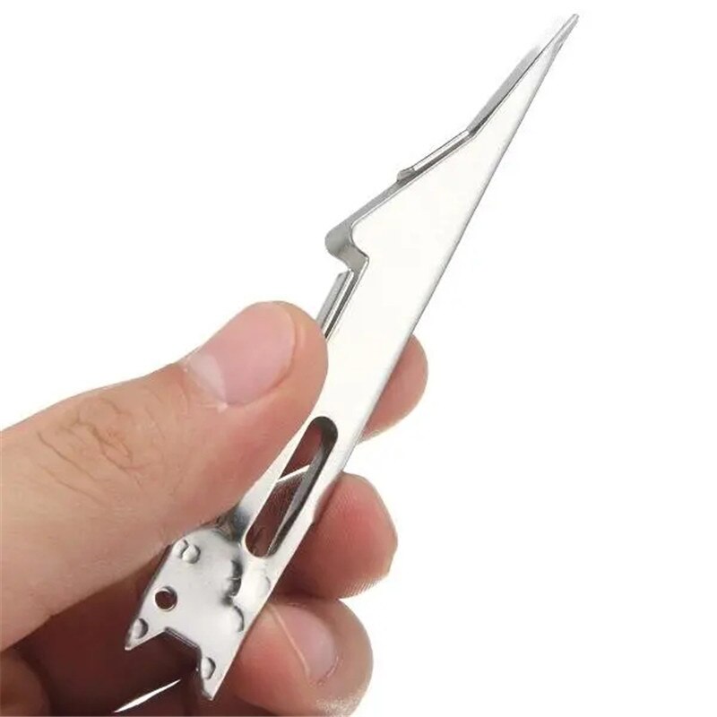 10 cm High Carbon Steel Quick Knotting Tool for Fishing Line Fishing Tackle Knotter Gadget