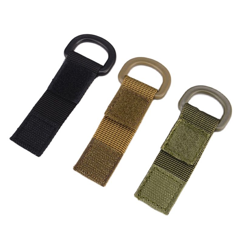 1PC D-Ring Tactical Nylon Webbing Attach Belt Clip Hanging Buckle Multifunctional Carabiner Backpack Strap Outdoor Camping Hook