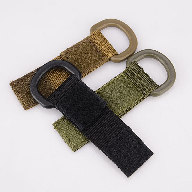 1PC D-Ring Tactical Nylon Webbing Attach Belt Clip Hanging Buckle Multifunctional Carabiner Backpack Strap Outdoor Camping Hook