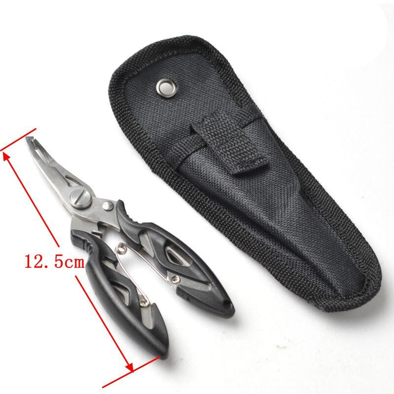 1Set Luya Stainless Steel Fish Lip Clip with Straight Handle Multi-function Control Fishing Tool Fishing Line Cutter Accessories