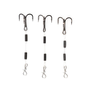 3pcs/card Line Group Fishhook 6/8/10cm Stainless Steel Hook Line Set Sharp Hooks Fish Tackle Tools Fishing Gear Accessories