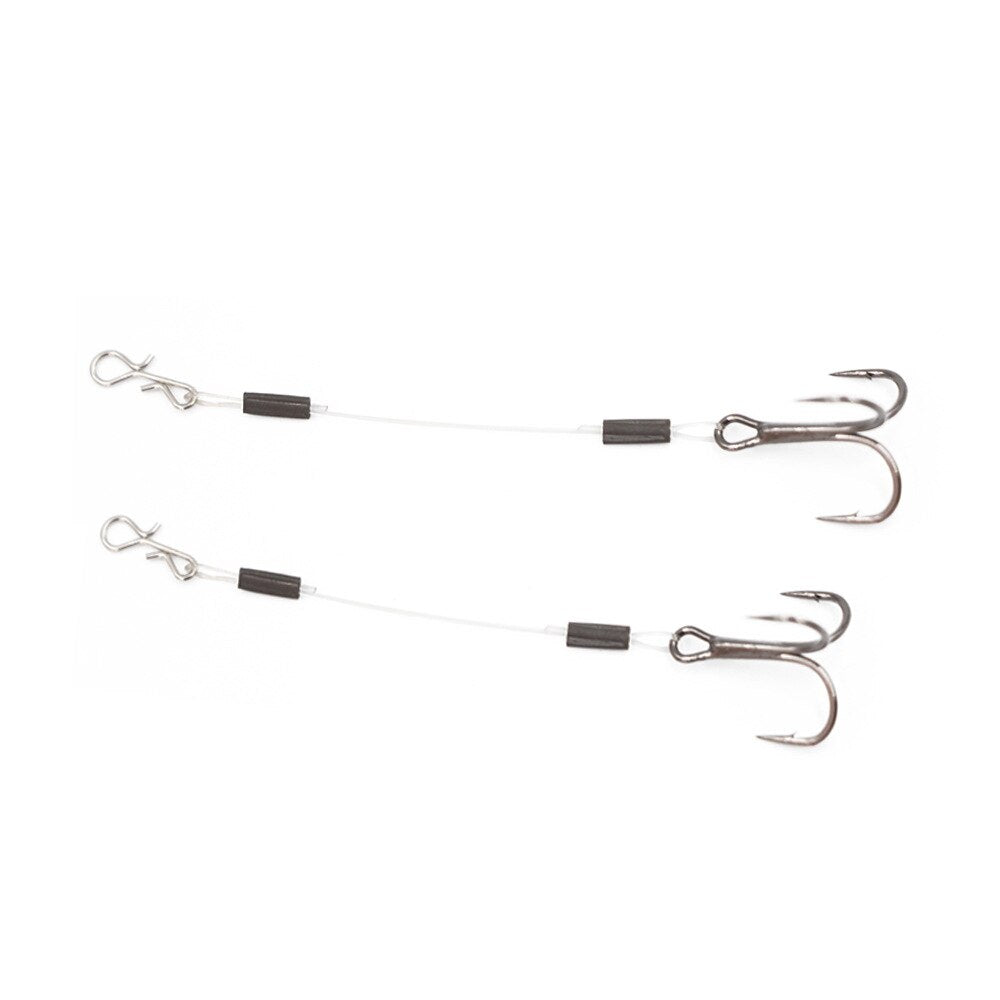 3pcs/card Line Group Fishhook 6/8/10cm Stainless Steel Hook Line Set Sharp Hooks Fish Tackle Tools Fishing Gear Accessories