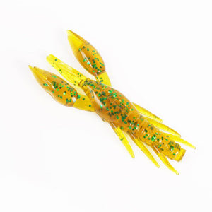 5PCS/10PCS  8cm Hammer Shrimp Fishing Lure Fake Bait Sequins Lobster-type Soft Bait Bionic Grass Shrimp Swimbait
