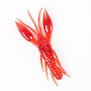 5PCS/10PCS  8cm Hammer Shrimp Fishing Lure Fake Bait Sequins Lobster-type Soft Bait Bionic Grass Shrimp Swimbait