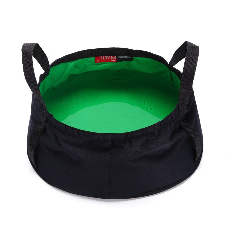 8.5L Portable Fishing Gear Folding Car Fishing Bucket Ultra-light Camping Travel Washbasin Outdoor Equipment Round Wash Bucket