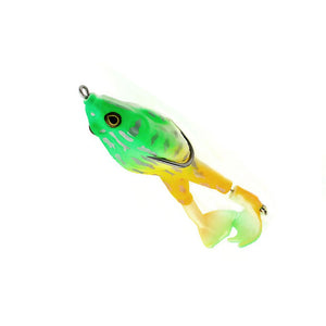 9cm 13.7g Silicone Double Propeller Frog Simulation Lure Black Fish Perch Fake Soft General Bait Float Swimbait Fishing Lures