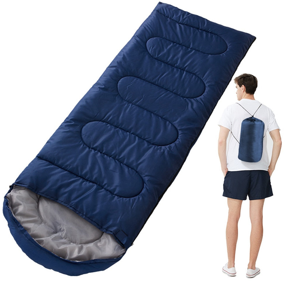 Adult Camping Sleeping Bag Down Ultra Light Waterproof Fluffy Sleeping Bag with Compression Bag Spring and Autumn Travel