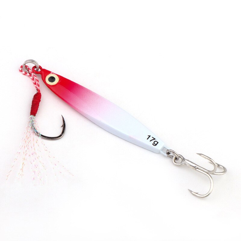 IMA Type 3D-Nature Eyes Iron Luminous Lure Long Shot Metal Bait Lure Sequins Scalloped Hook Fishing Gear Supplies