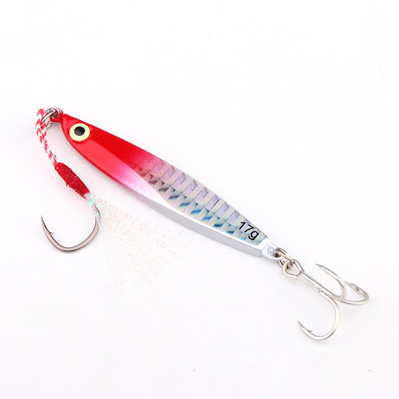 IMA Type 3D-Nature Eyes Iron Luminous Lure Long Shot Metal Bait Lure Sequins Scalloped Hook Fishing Gear Supplies