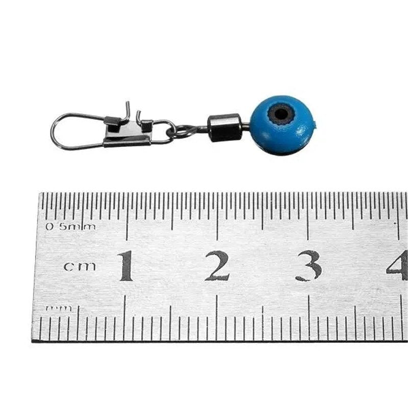 LIUXDIV 100Pcs Fishing Barrel Swivel Solid Ring Interlock Snap Pin Connector Accessories fishing weight  hook remover  fishing