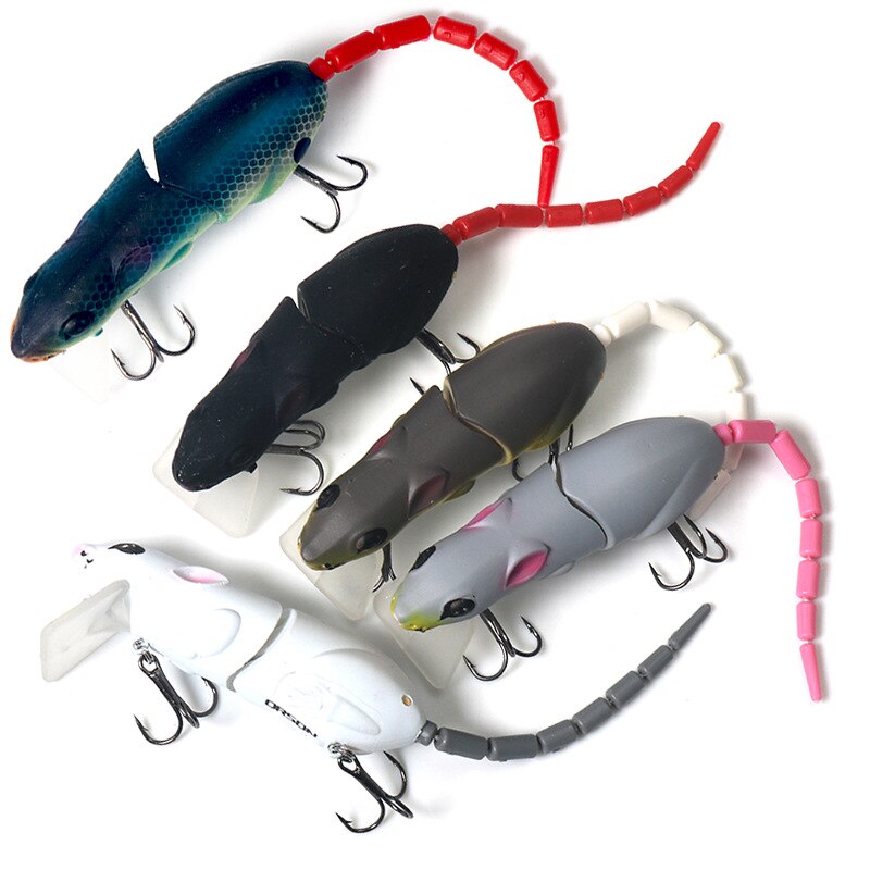 Luya Bait 15.5g 15cm Broken Mouse Minnow Bait Hard Fake Black Bait 5 Color Tackle Products Swimbait Carp Fishing