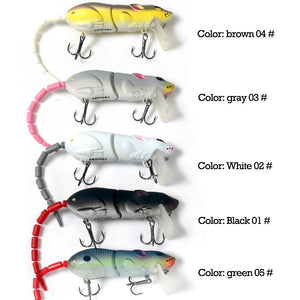 Luya Bait 15.5g 15cm Broken Mouse Minnow Bait Hard Fake Black Bait 5 Color Tackle Products Swimbait Carp Fishing