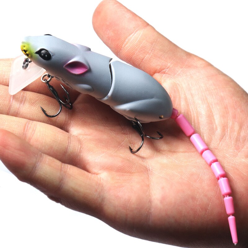 Luya Bait 15.5g 15cm Broken Mouse Minnow Bait Hard Fake Black Bait 5 Color Tackle Products Swimbait Carp Fishing