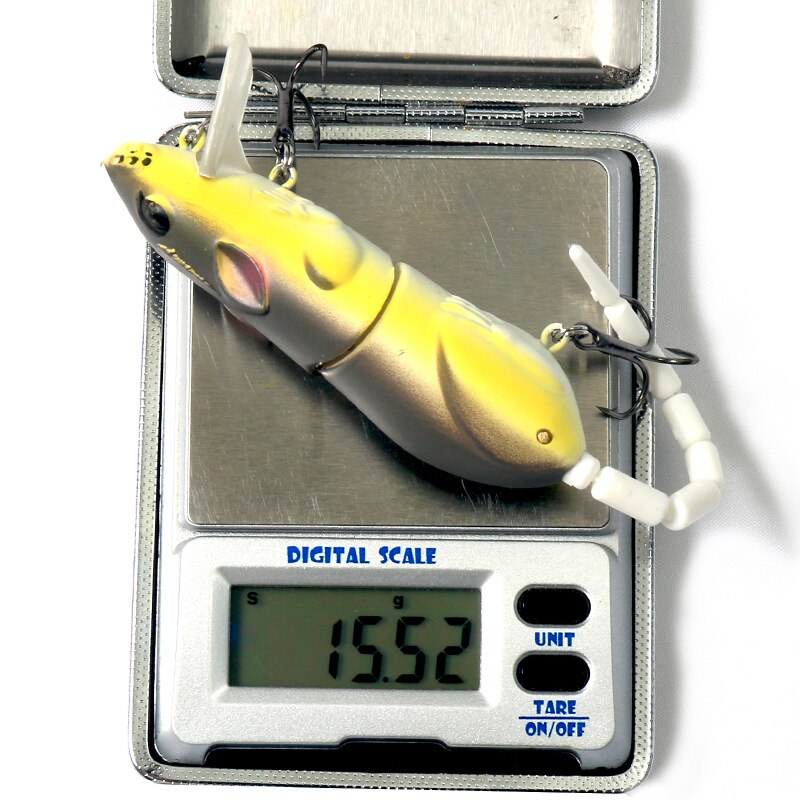 Luya Bait 15.5g 15cm Broken Mouse Minnow Bait Hard Fake Black Bait 5 Color Tackle Products Swimbait Carp Fishing