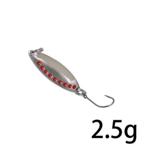 Luya Fishing Bait Artificial Concave Metallic Sequins Rotating Feathered Blood Trough Hook Carp Freshwater Gadgets Accessories