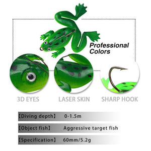 Luya Fishing Bait Thunder Frog Set Blackfish Specializes In Killing Long-throwing Thunder Bait Fake Frog Insect Fish Lure Set