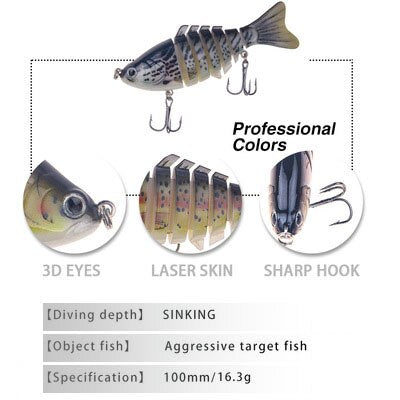 Luya Seven Festival Hard Bait 16g 3DEye Submerged Freshwater Perch Simulation Artificial Fishing Accessories Gadget Sea Hot Sale