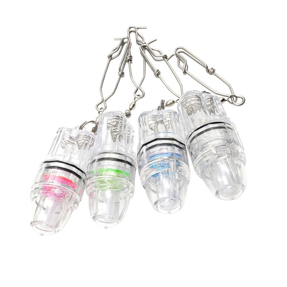 Multi-color 2100ft Flashing Fishing Bait Light Deep Drop Type LED Fishing Hook Underwater Sea Fish Attracting Light with Chain
