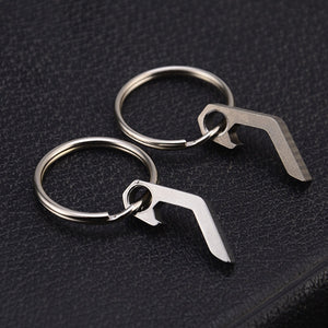 Portable Mini Bottle Opener Stainless Steel Titanium Alloy Key Ring Carry Easily Bar Tool Kitchen Accessories Beer Soda Openers