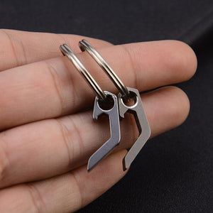 Portable Mini Bottle Opener Stainless Steel Titanium Alloy Key Ring Carry Easily Bar Tool Kitchen Accessories Beer Soda Openers