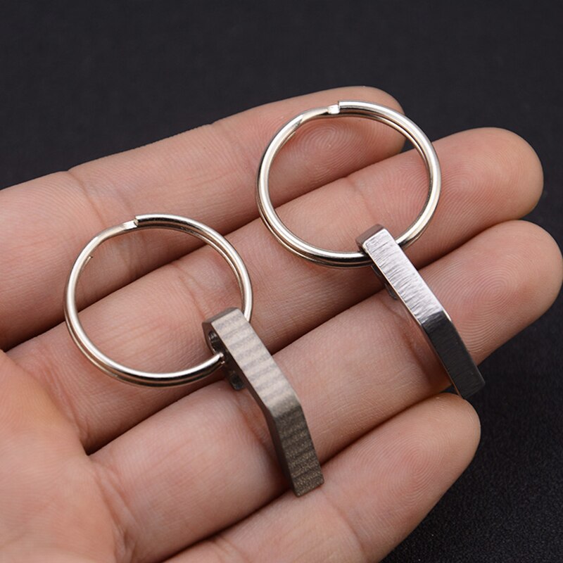 Portable Mini Bottle Opener Stainless Steel Titanium Alloy Key Ring Carry Easily Bar Tool Kitchen Accessories Beer Soda Openers