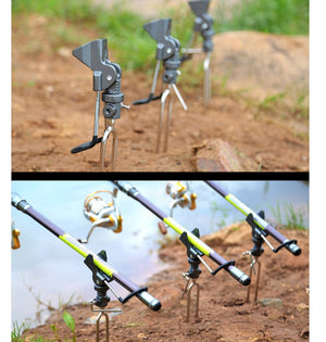 Portable Stainless Steel Fishing Stand Rod Holder Pole Mount Universal Throwing Rod Sea Fishing Stand Camp Outdoor Pole Holder