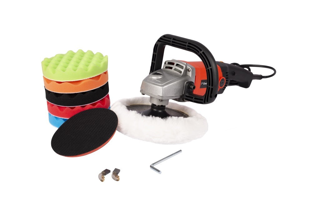 Buffer polisher ,Rotary Polisher Sander, Car Polishing Machine 10-Amp Electric 7” Pad with Accessory Kit 6 Variable Speeds to Buff, Polish, Smooth and Finish –Ideal for Cars, Boats YF